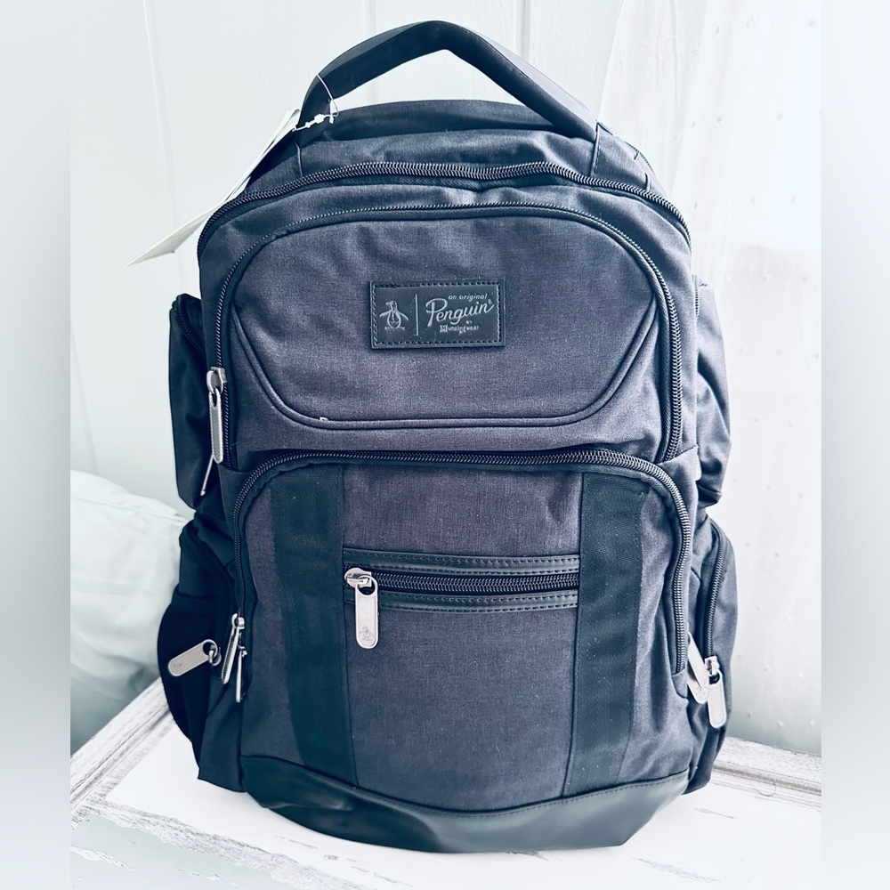 NWT Penguin Odell Collection Backpack / Black